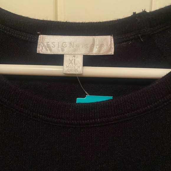 Design History Black and White Long Sleeve Top-Size XL - Picture 3 of 4